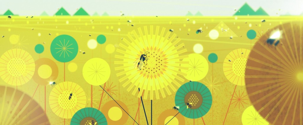 Sunflowers and bees, from Forms in Nature by Chromosphere